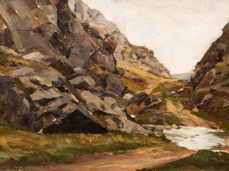 1871-Josef Antonín Brousil - Torrente di montagna